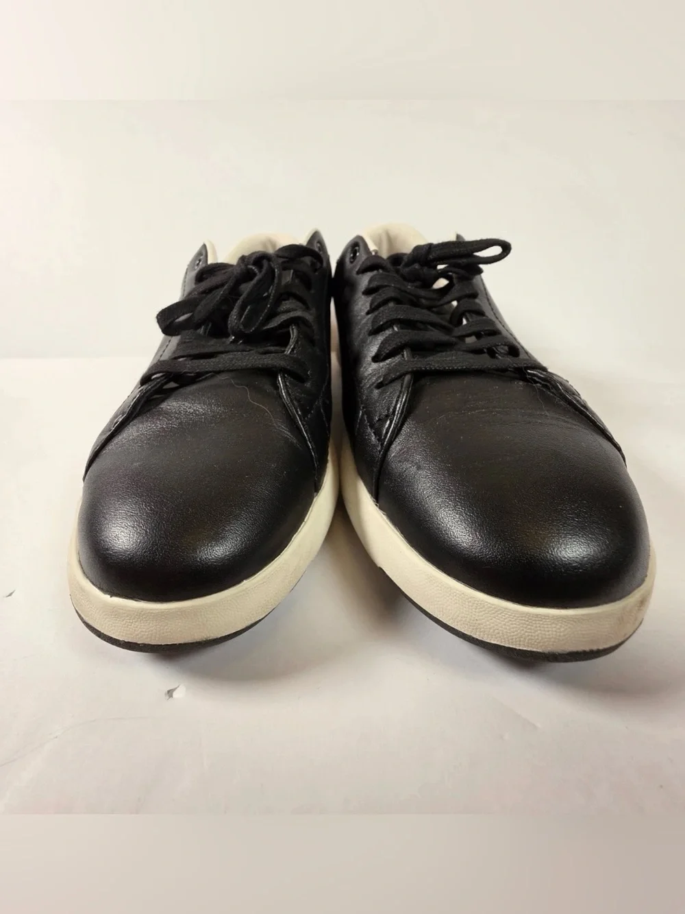 Cole Haan GrandPro Tennis Leather Black Optic White - Women's Size 10B - W02896